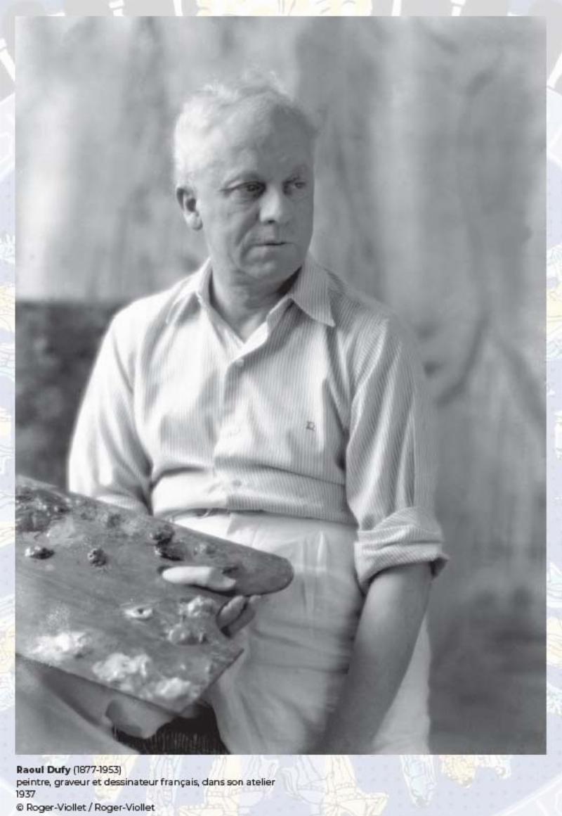 Un jeune couple de collectionneurs d'art admirant une peinture figurative vibrante dans une galerie lumineuse